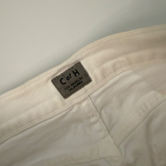 C of H Distressed Skinny Jeans, White, Size 29 - Picture 3 of 5